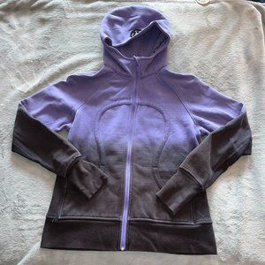 Purple Faid Lululemon Scuba Hoodie, Size 12